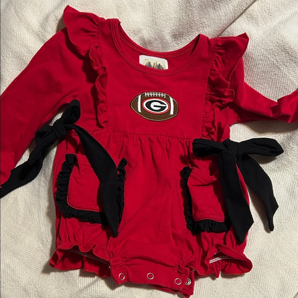 Red and Black Kids One Piece Bodysuit